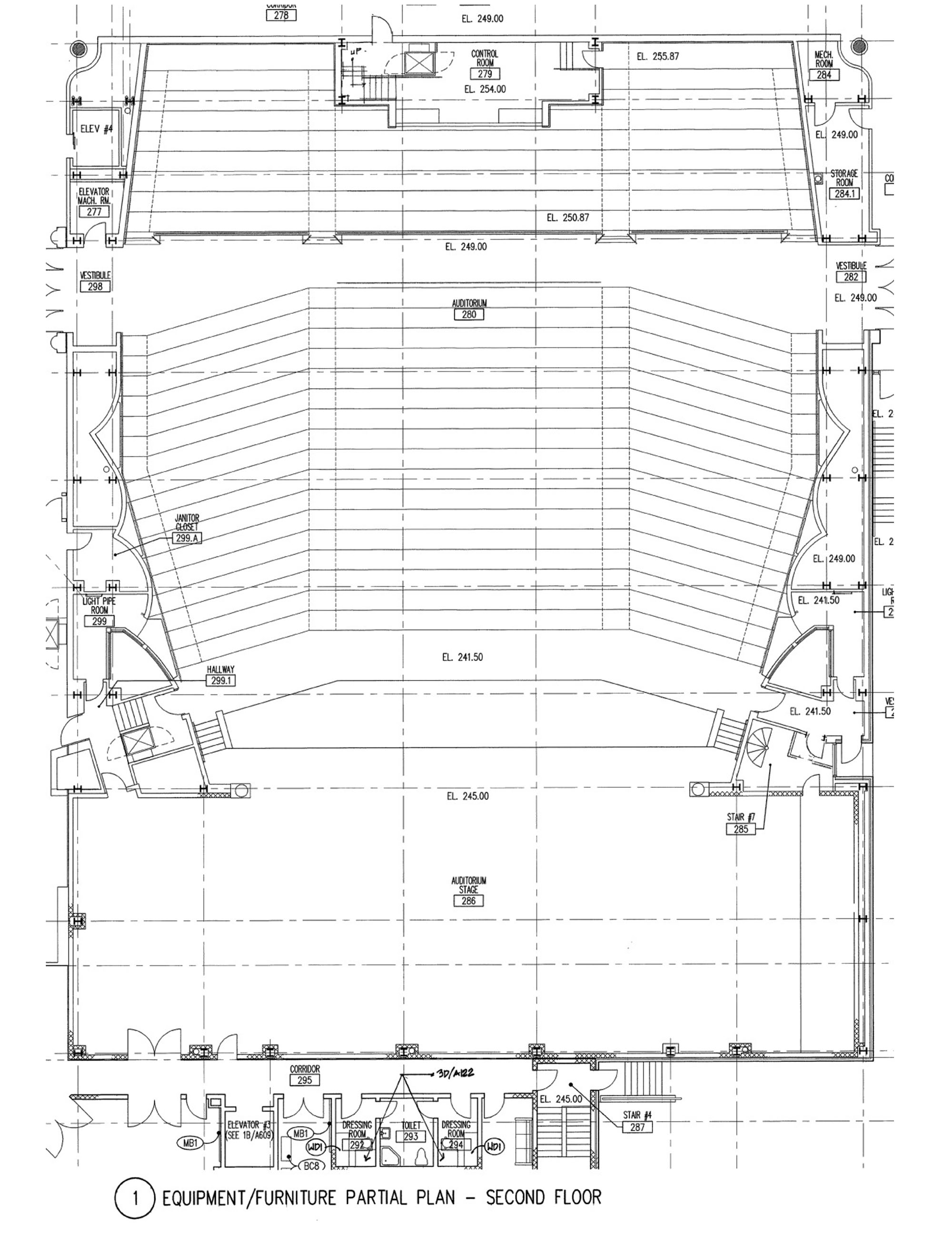 Equipment/Furniture Partial Plan - Second Floor