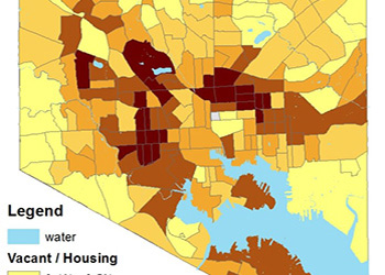 “Black Butterfly”: Percentage Of Vacant Homes By Census Tract; Baltimore City 2010