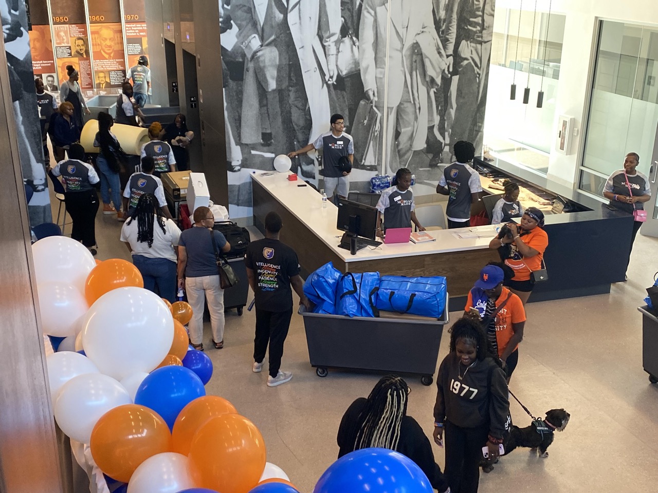 Thurgood Marshall Hall Lobby during move-in