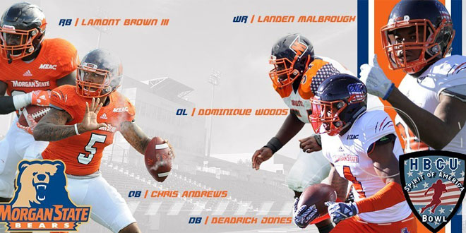 Five Bears Set To Play in the Inaugural HBCU Spirit of America Bowl