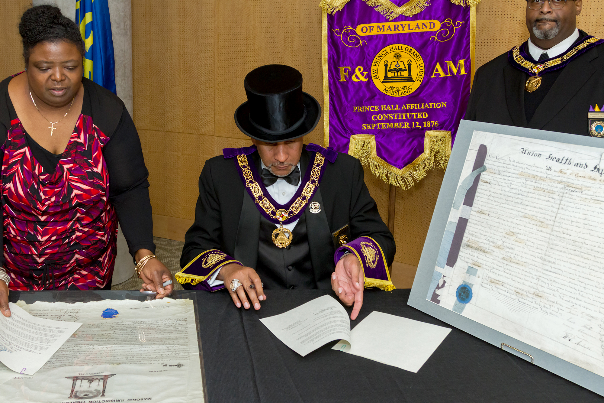 Prince Hall Grand Lodge Lends Artifacts to Morgan State University to Preserve History and Share Legacy 